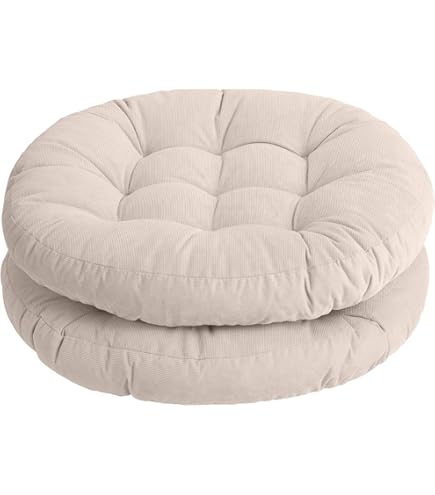 Monro モンロー　Round Cusion Amazon.com : Tiita Indoor/Outdoor Cushions 22 Inch Round Striped